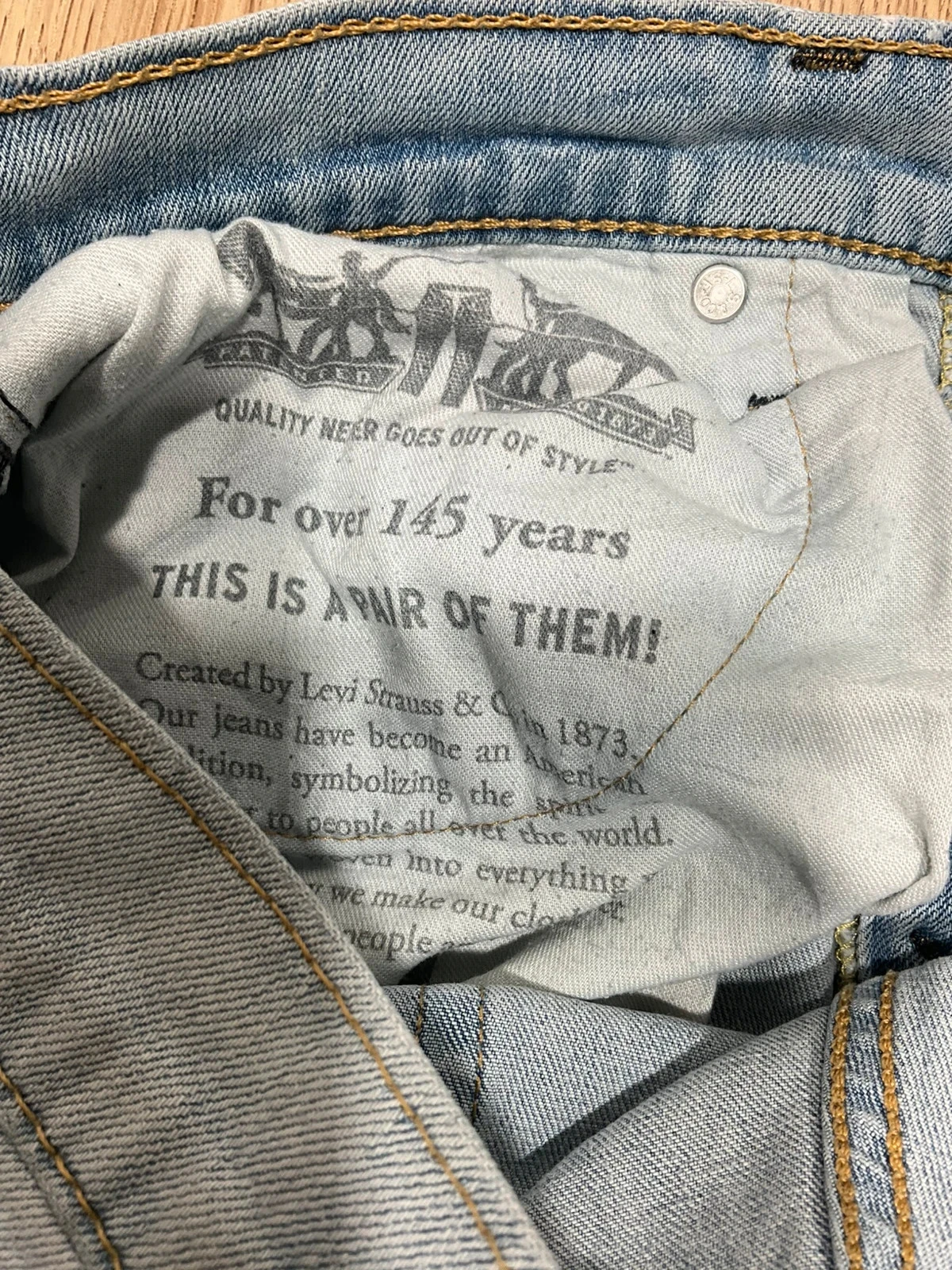 Jean Levi’s Homme Slim W32 L30 Vintage 99% Coton Bleu Clair  Lvh 213 – photo 14